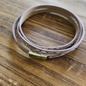 Atelier Sona Pink and Silver Bracelet